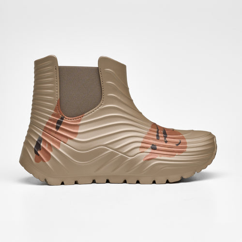 Eolo Lichen - Taupe Metal Patterned