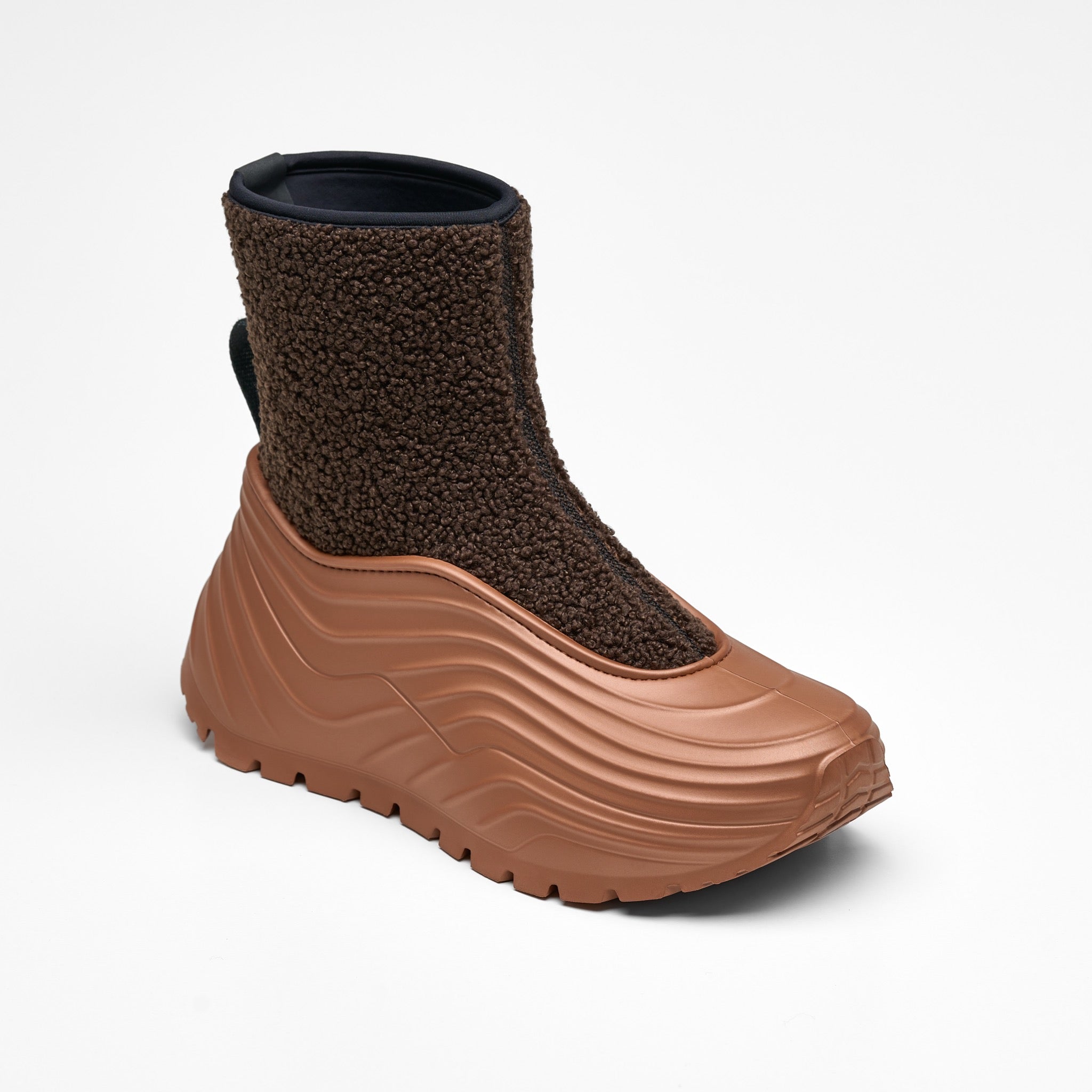 Zeus fleece - Brown/Copper Metal