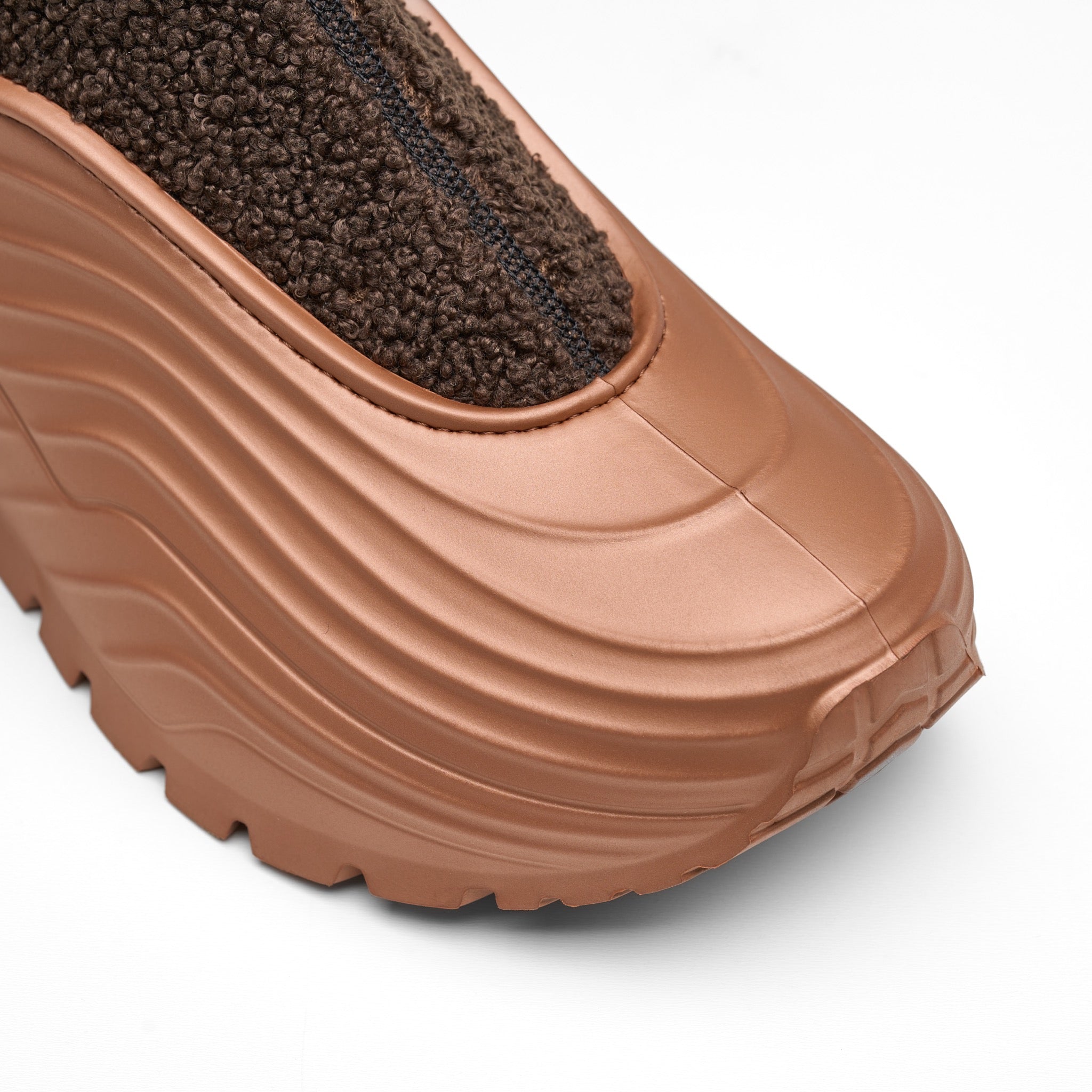 Zeus fleece - Brown/Copper Metal